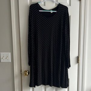 Old Navy polka dot Long Sleeve dress XXL 2X